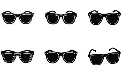Wayfarer Sunglasses silhouette vector