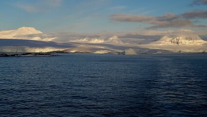 Sunset over Anvers Island Antarctica