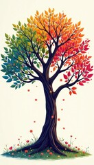 Fototapeta premium Illustration of a family tree with interconnected lines and branches , line, tree, ties