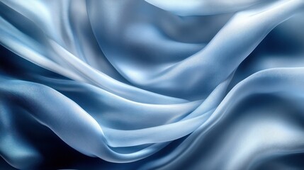 Obraz premium Light Blue Draped Fabric Texture