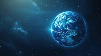 Fototapeta premium Future Background of Earth Day: Searching for the Light of Hope on the New Journey of Environmental Protection