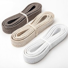 a pair of white rubber bands