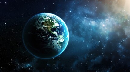 Obraz premium Future Background of Earth Day: Searching for the Light of Hope on the New Journey of Environmental Protection