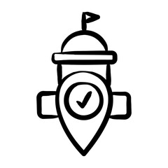 Obraz premium Government Support Icon