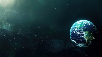 Fototapeta premium Modern Background of Earth Day: The New Look of Environmental Protection Driven by Technology and Concepts