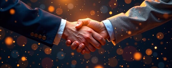 Partnership business deal with golden coin and wireframe partners, partnership, money