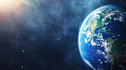 Fototapeta premium Modern Background of Earth Day: The New Look of Environmental Protection Driven by Technology and Concepts