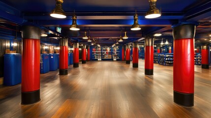 Empty Industrial-Style Underground Hall