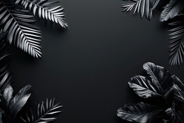 Elegant Black Backdrop for Contemporary Presentations