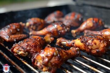 A young student sits at a desk in a library setting, wearing headphones, focused on using a tablet, Tea-smoked chicken