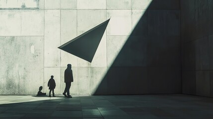 Geometric Shadows: A Minimalist Architectural Study