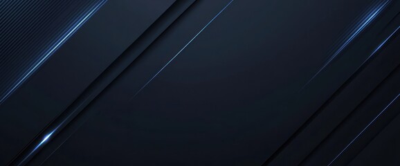 Dark abstract background with diagonal lines and blue glowing light streaks.