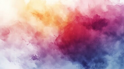 Fototapeta premium Digital watercolor painting with soft gradients, artistic expression