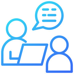 Fototapeta premium Interview Icon