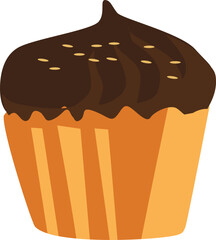 Chocolate Chip on Muffin Illustration