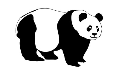 Panda silhouette