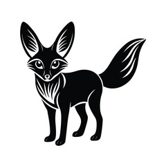 vector illustration of a fox