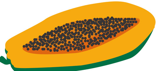 Sweet and Ripe Papaya Slice