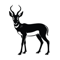 Obraz premium deer silhouette vector