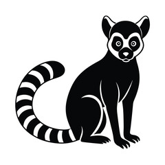 Fototapeta premium vector illustration of a lemur