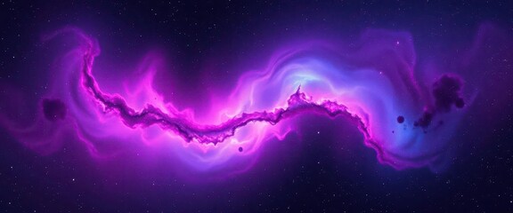 A swirling nebula, vibrant hues of pink, purple, and blue, against a backdrop of distant stars, pink, cosmic
