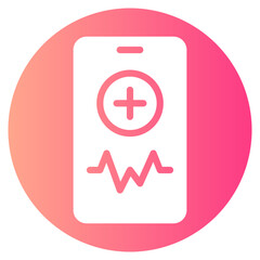 Obraz premium medical app gradient icon