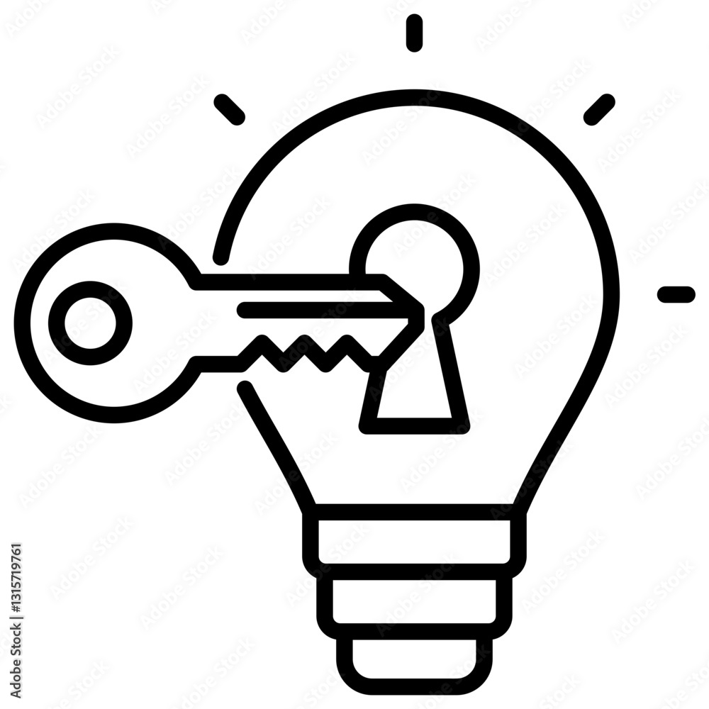Poster Problem Solving Line Icon