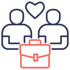 Interpersonal Skills Dual Tone Icon