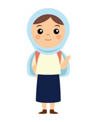 Hijab Student Muslim Smiling