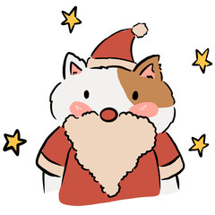 christmas and new year's cats	
