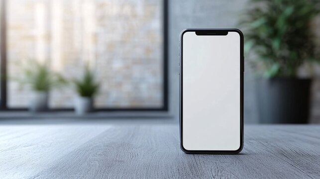 Virtual conference on a smartphone screen with vibrant graphics - a mockup