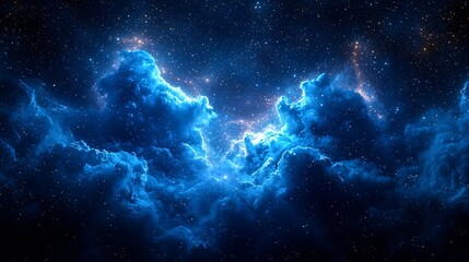 Cosmic Nebula Clouds in Deep Space