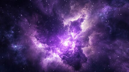 Obraz premium Purple Futuristic Galaxy Design 3D Illustration, Rich in Detail and Vibrant in Color