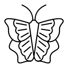 Cruiser butterfly outline icon