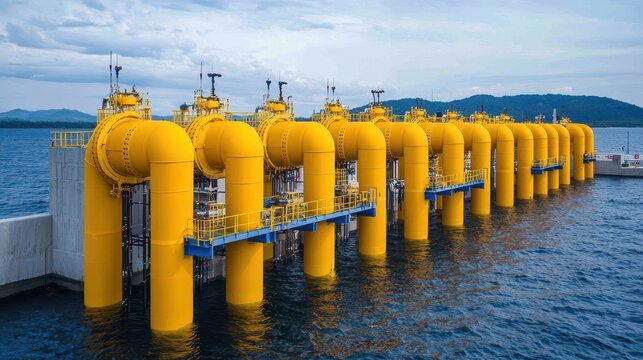 Ocean Thermal Energy Conversion (OTEC) plant. OTEC is a renewable energy technology that converts solar energy into electric power.