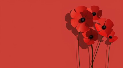 Flower Background of National Memorial Day: The Interweaving of Remembrance and Hope in the Colorful Flower Tide