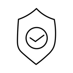 shield line icon