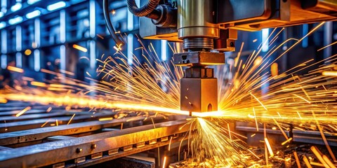 Industrial machinery in motion emitting sparks and flames , flame, factory,  flame, factory, manufacturing, power