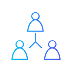 hierarchy gradient icon