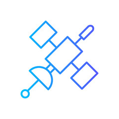satellite gradient icon