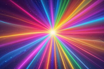Fototapeta premium Vibrant Colorful Sunbeam Aura Background for Stunning Visuals