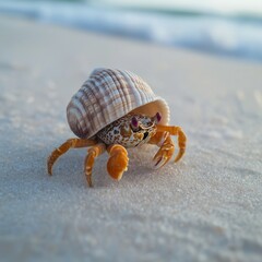hermit crab on the beach