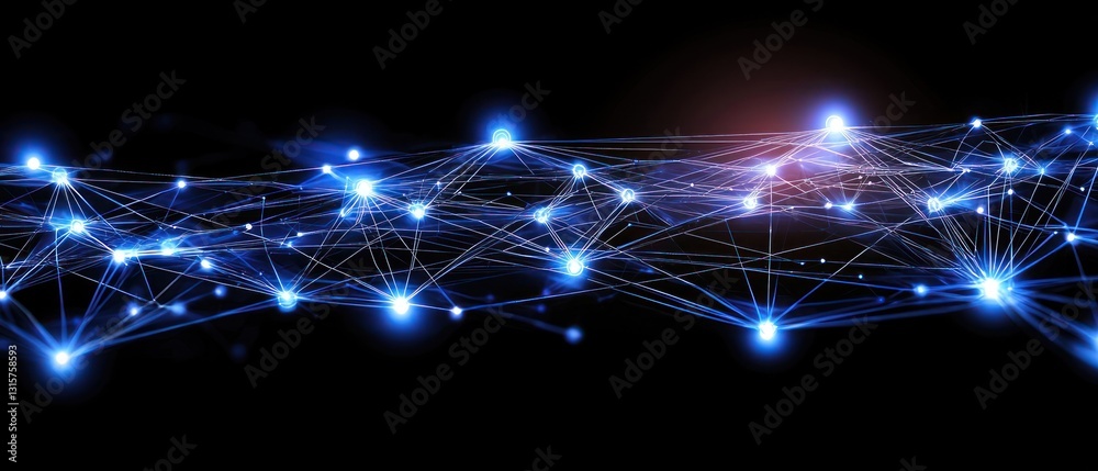 Poster abstract network visualization: digital connections and global data flow