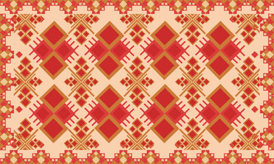 Oriental ethnic pattern.Design for fabric, curtain, background, carpet, wallpaper, clothing, wrapping, Batik, cloth.etc.	
