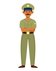 Indian Police in Uniform