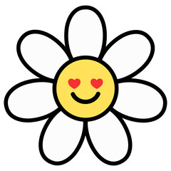 a daisy flower in love