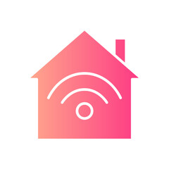 smart home gradient icon