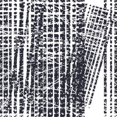 Abstract art with imitation of car tires prints