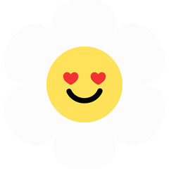 a daisy flower in love