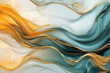 Obraz premium A mesmerizing three-dimensional design with curvy metallic textures.